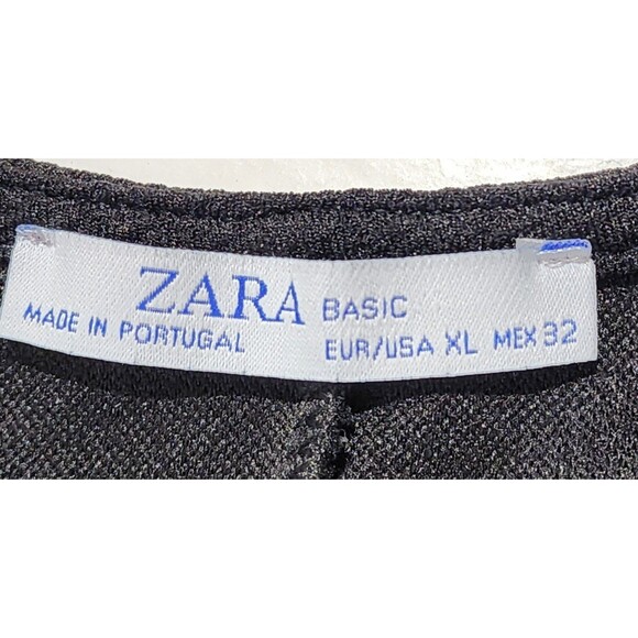 Zara Aztec Metal Tribal Sleeveless Raw Edge Hem Sheath Dress Womens Size XL - Picture 7 of 15